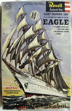 Revell 1/254 US Coast Guard Cutter Eagle - with Sails, H347-400 plastic model kit